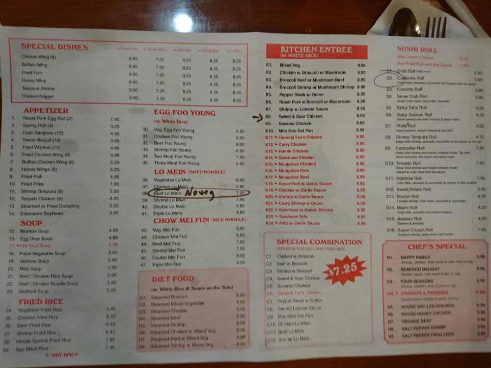 Jasmine Buffet Hibachi Grill And Sushi Menu image 1